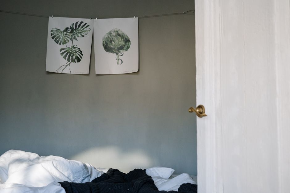 Moderne botanische muurposter met tropische planten. Moderne botanische muurposter met tropische planten.